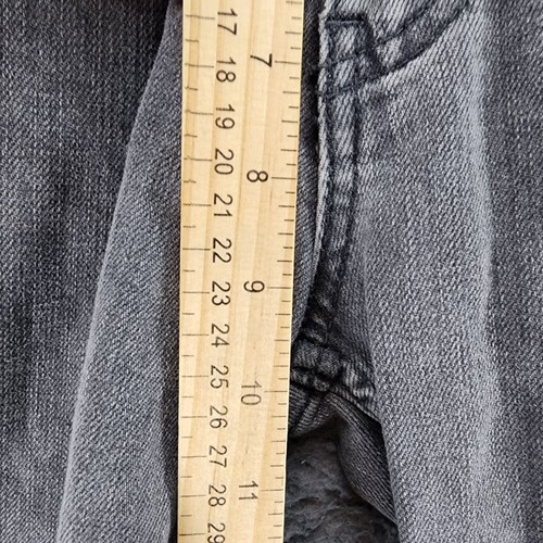 Pantalones de mezclilla Levis para hombre 30x32 514 grises elásticos tiro medio calce regular pierna recta *Leer* - Imagen 7 de 15