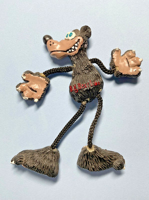 Big Bear Lake Calif  BIG BEAR Magnet 6  Poseable Arms & Legs 2000 LN