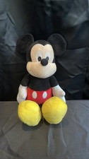 Disney Mickey Mouse Plush Stuffed Animal Toy Black Red Yellow 10-12