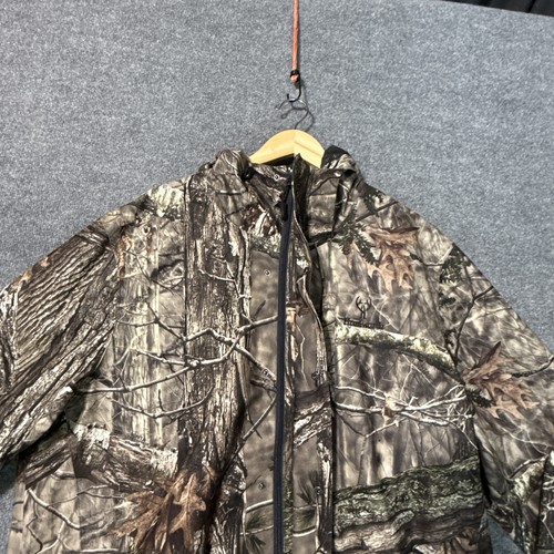 Huntworth Camo Hunting Long Sleeve Hooded Polyester Lightweight Jacket Size XL - Picture 5 of 9