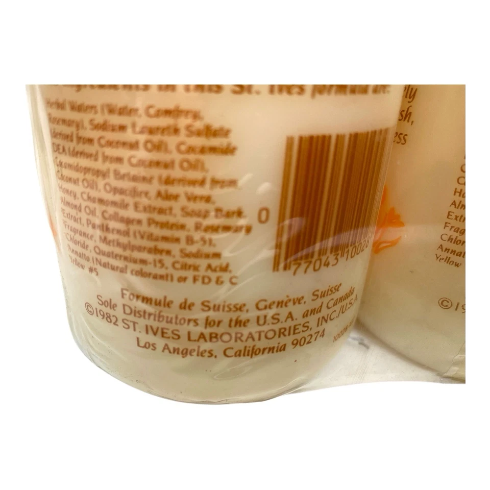 Винтажное швейцарское мыло St. Ives Honey Almond с алоэ вера 2 x 18 унций - новое - 1982 г. - Изображение 3 из 3