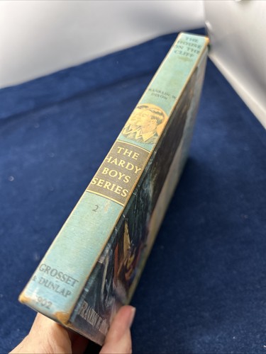 Vtg 1959 HARDY BOYS BOOK #2 House on the Cliff Mystery Franklin W. Dixon HC - Picture 3 of 10