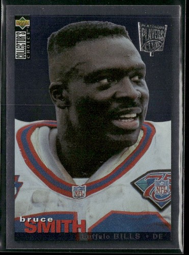 1995 Collector's Choice Platinum Player's Club Bruce Smith #107 Buffalo Bills