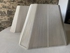 2 Ecru Designs  Lamp Shades Square Cut Corner Bell Basic Lampshade.