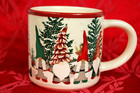 St. Nicholas Square Yuletide Gnomes With Red Trim & Trees Coffee Mug
