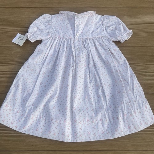 New Petit Ami Baby Girls Floral Puff Sleeve Pinafore Dress 18M - Picture 5 of 6