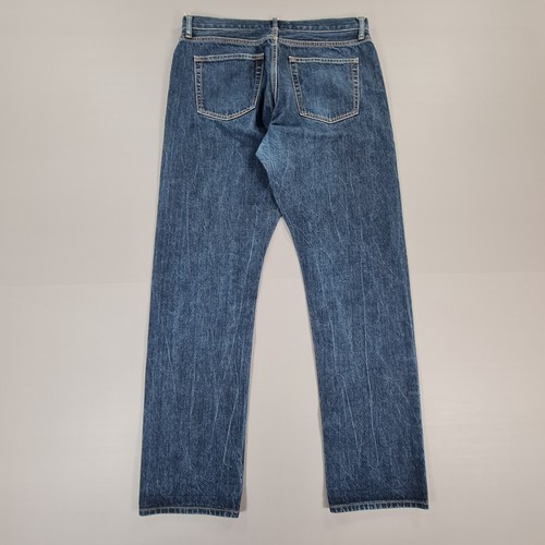 Uniqlo Mens Jeans Blue W34 L32 Selvedge Regular Fit Straight Leg Denim - Picture 8 of 10