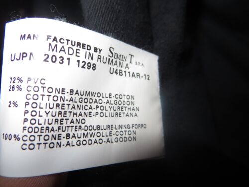Armani Junior Boys Black Faux Leather Fight Club Blazer Car Coat Jacket XIV 14 - Picture 12 of 12