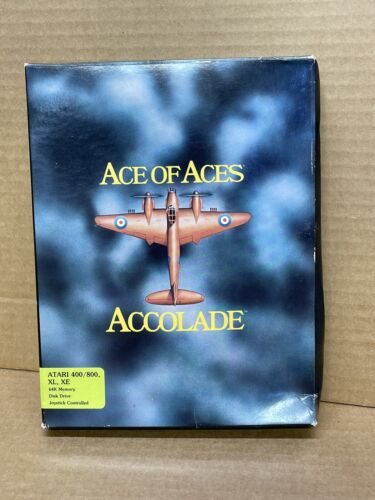 Vtg Atari 400/800/XL XE Ace Of Aces RETRO WW2 Flying Game 64k Required RARE ⭐️ - Picture 2 of 4