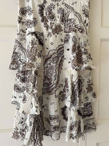 Brora Paisley Pure Silk Tiered Dress - Stunning Special Occasion. UK 10. BNWT - Picture 7 of 9