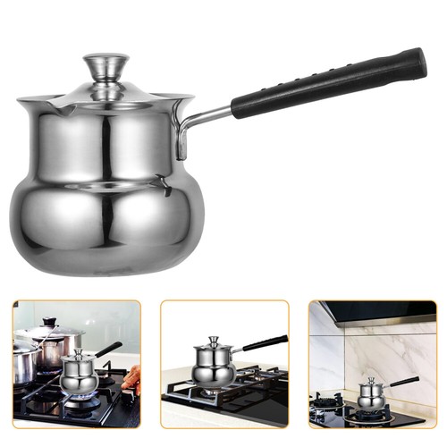 Stainless Steel Milk Pot Baby Food Heating Small Pots for Cooking - Imagen 6 de 12