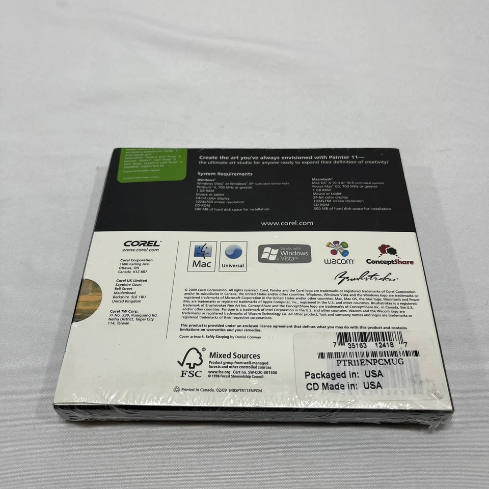 SEALED Corel Painter 11 Software UPGRADE Edition Windows Macintosh número de série - Imagem 4 de 4