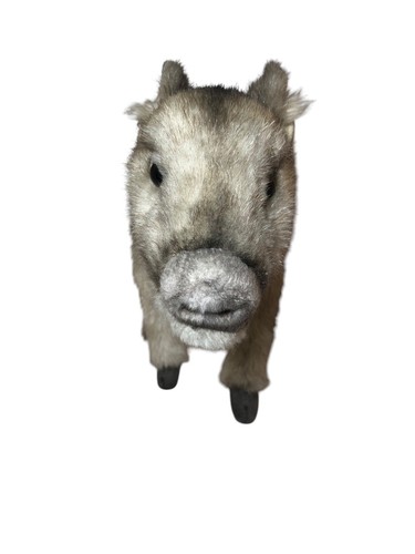Hansa Wild Pig Realistic Plush Soft Toy Adjustable Legs Standing With Tag - Picture 4 of 12