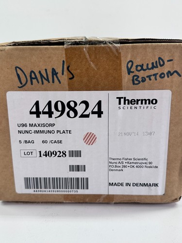 NEW Thermo Scientific U96 Maxisorp NUNC-IMMUNO Plate 5/bag 60/ case 449824 - Picture 2 of 2