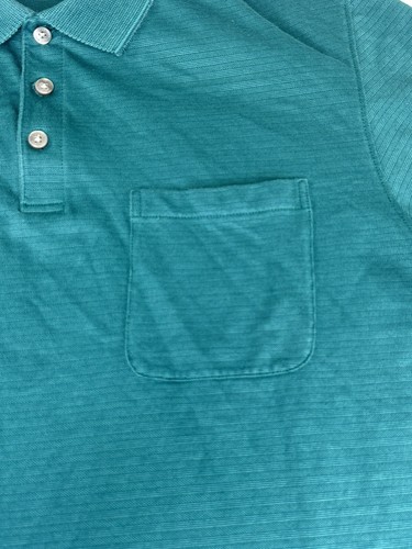 Van Heusen Men's Classic Fit Polo Shirt Green Striped Size XL - Picture 4 of 8