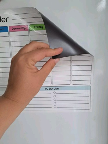 Magnetischer Wochenplaner - Whiteboard DIN A3 Kalender - abwischbar +4STIFTE - Bild 3 von 11