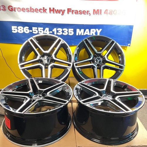 20" Wheels Fit Mercedes Benz AMG G Class E S G Maybach Style Machined 5x112 66.6 - Picture 10 of 14