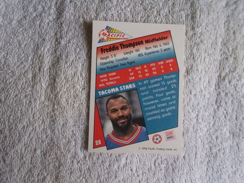 Pacific: MISL Soccer Football 1992 "TACOMA STARS" Trading Card - CHOOSE! - Picture 36 of 44