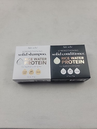 Kitsch Reiswasser Shampoo und Conditioner Bar Set für Haare Zero Waste