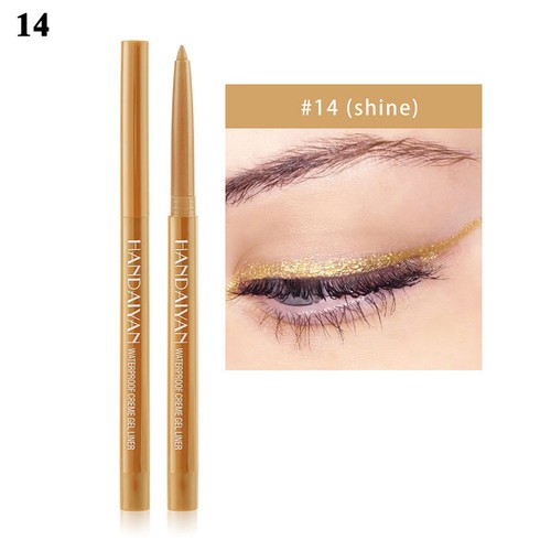 New Colorful Eyeliner Eye Makeup Pearl Matte Waterpoof Eye Liner Gel Pen Glitter - Picture 40 of 46