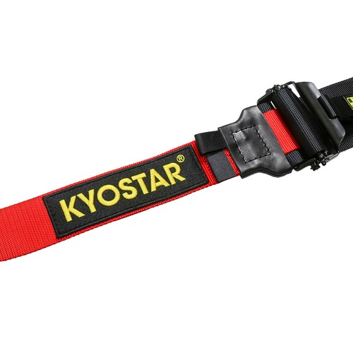 KYOSTAR Nuevo Arnés de Seguridad Cinturón de Seguridad Rojo Resistente 5 Puntos Camlock Liberación Rápida - Imagen 6 de 10