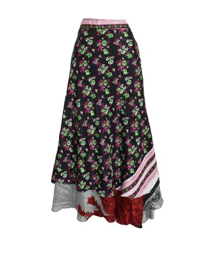 Seide Wickelrock 2XL 70" Sari Hippie Übergröße 22 24 26 28 30 32 Boho Hippie