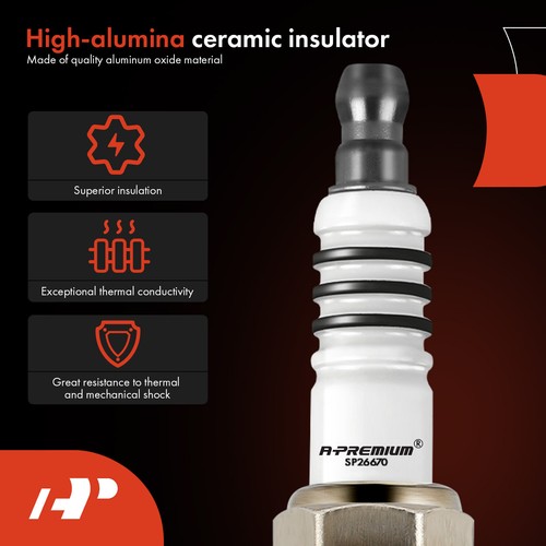 4x Iridium & Platinum Spark Plugs for Audi A3 A4 A5 Volkswagen Golf Jetta Passat - Picture 8 of 12