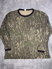 Vintage Single Stitch Long Sleeve Camouflage Camo Shirt Realtree Men's 3XL