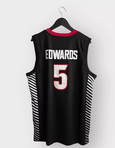 Herren Retro Anthony Edwards Georgia #5 College Basketball Trikot Größe L - Bild 2 von 5