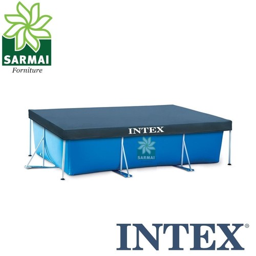 Intex 28038 Abdeckplane Poolabdeckung Schutz Frame Pool 300 x 200 cm rechteckig - Bild 3 von 4