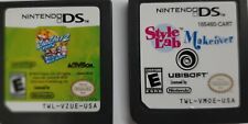 Nintendo DS Lot : Style Lab / Makeover & Zhu Zhu 2 Pets, Wild Bunch - Games Only