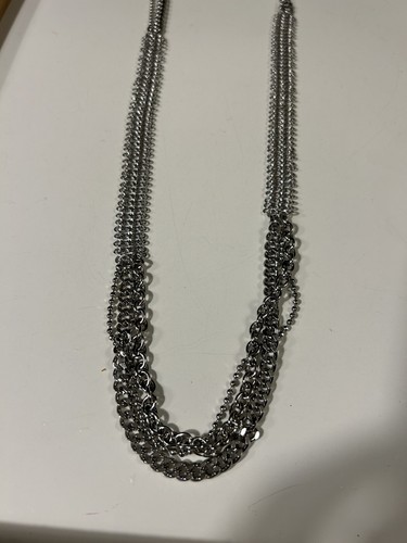 Simply Vera Vera Wang mehrere Ketten lange Halskette 36 cm silberfarben - Bild 2 von 6