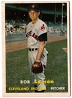 1957 TOPPS BOB LEMON CARD (CLEVELAND INDIANS)