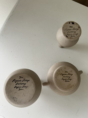 Pigeon Forge Pottery Dogwood 4 Piece Collection American Folk Art - Picture 3 of 7
