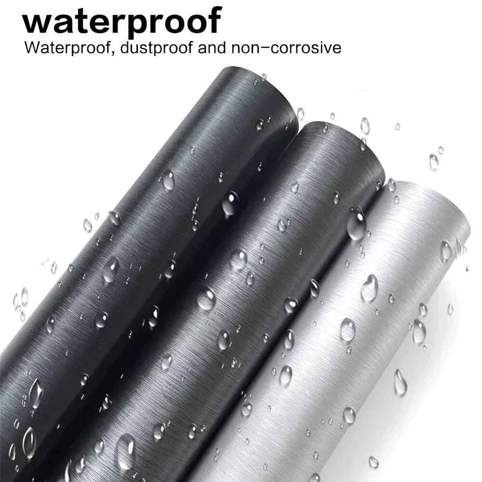 Vinyl Wrap Matt Brushed Aluminum Vinyl Wrap Film Waterproof PVC Foil DIY Sticker - Image 4 of 4