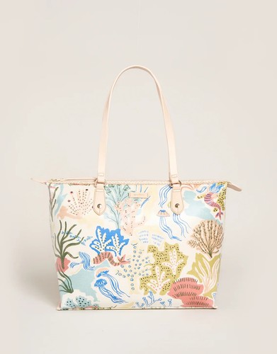 Spartina 449 Zip Travel Tote Mermaid Sea NWTS - Picture 3 of 4