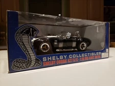Diecast Shelby Cobra 427 S/C Black White Stripe - Shelby Collectibles -1:18 Rare