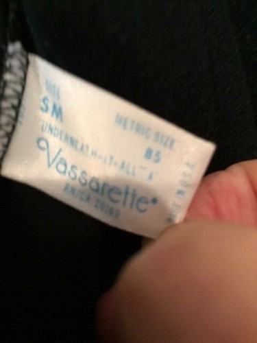 VINTAGE VASSARETTE WRAP ROBE BLACK, VERY SOFT FLEECE - SMALL - Picture 4 of 5