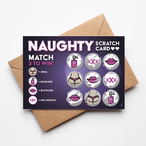 Naughty Scratch Card | Rude Gift for Him | Christmas | Valentines Day | Birthday - Picture 10 of 12