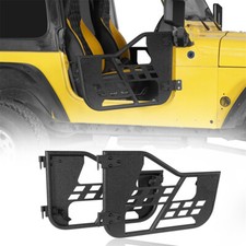  2x Offroad Tubular Half Doors Trail Doors Guards for 1997-2006 Jeep Wrangler TJ
