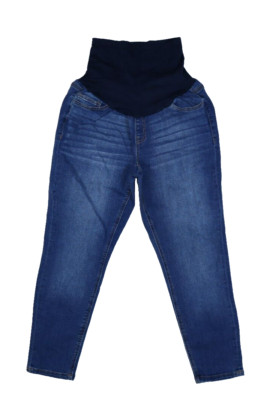 Savi Parker New York Maternity Belly Band Ankle Stretch Denim Jeans Womens L