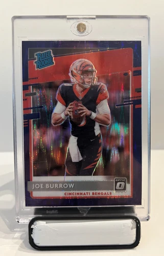 Joe Burrow 2020 Donruss Optic Rated Rookie Purple Shock Prizm #151 Bengals