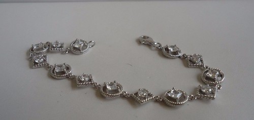 MULTI-SHAPE TENNIS BRACELET 3.50 CT LAB CREATED DIAMOND 925 STERLING SILVER 7'' - Picture 4 of 9