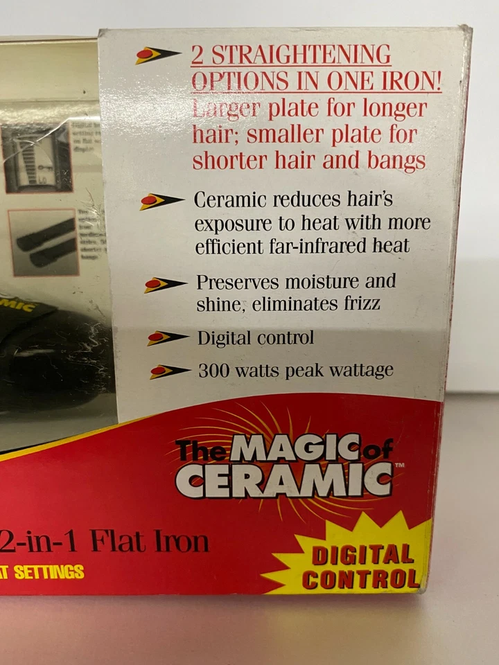 Wigo Cerámica Digital Plancha 2 en 1, Infrarrojo, Respuesta Térmica, Juego de 12 Calores Foto 4 de 4