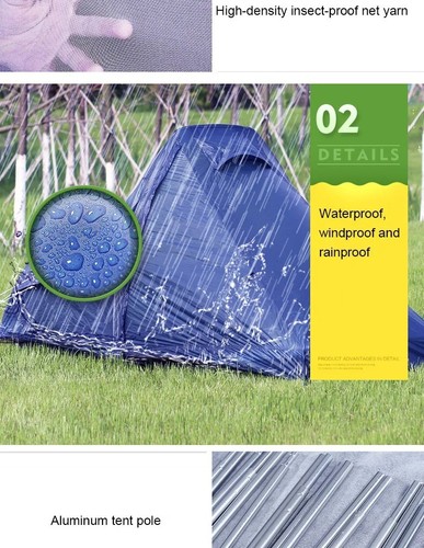 Single Person Tent 1 Man One Person A Tunnel Portable Lightweight Backpacking - Picture 4 of 20