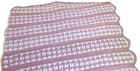 Crocheted Afghan Cream and Mauve