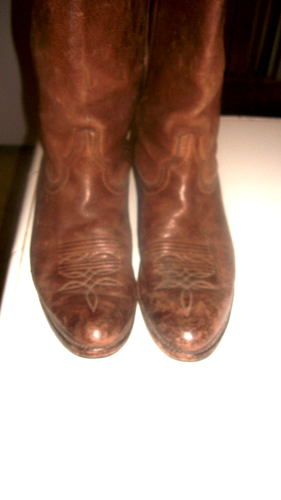 BOTAS VAQUERAS HOMBRE VINTAGE LARRY MAHAN MARRÓN OSCURO PIEL DE CIERVO SUAVE Y FLEXIBLE 12 D - Imagen 2 de 10