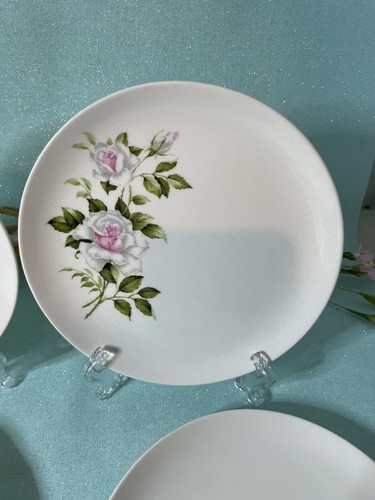 VTG Crooksville Dinner Rose 1950’s Set includes 2 Cups, Saucers & Dessert Plates - Picture 10 of 10