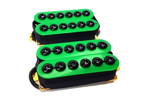 Brio Hexa-Buck Humbuckers - Neck & Bridge Set - Green