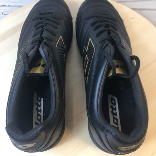lotto stadio 705 Indoor soccer cleats Shoes Style Sneaker Black Sz 7.5 Men’s - Picture 6 of 8